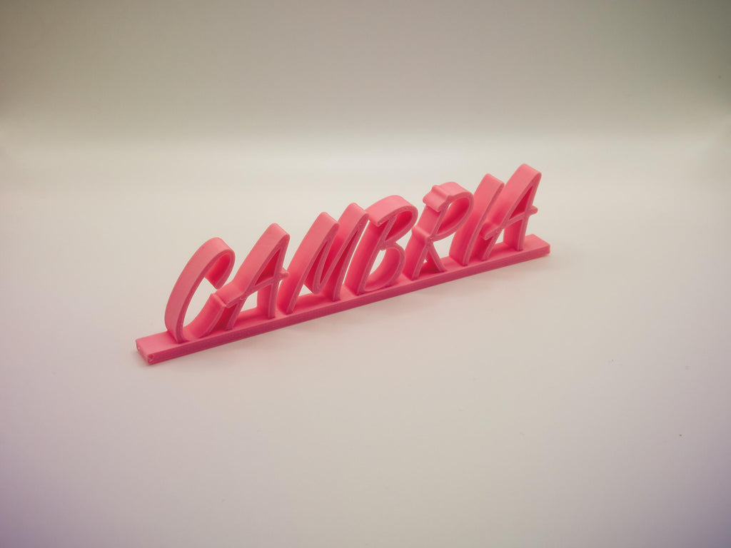 Name plate for desk-cubicle decor for office
