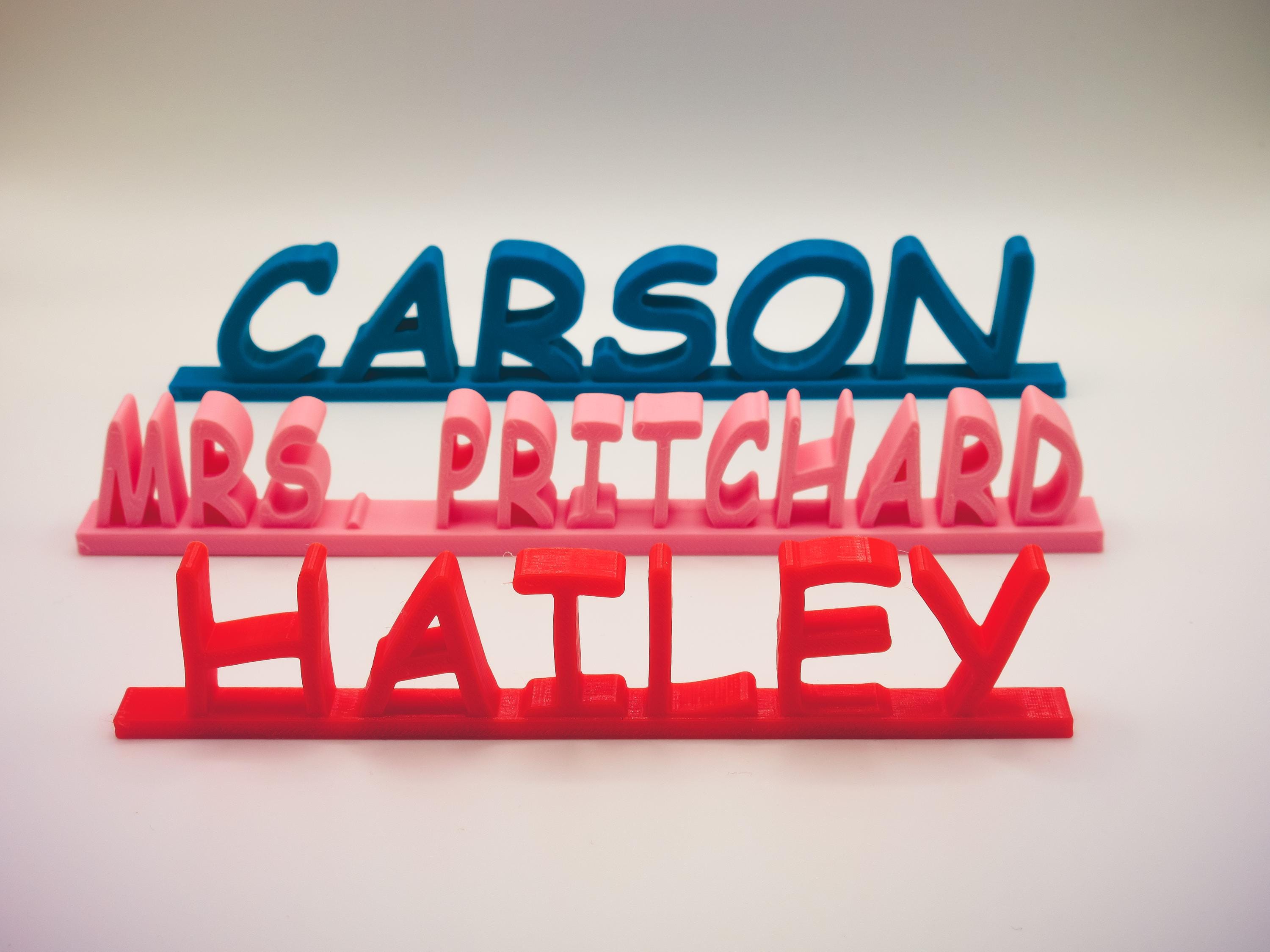 Personalized Office Desk Name Plate: Customizable Cubicle Decor Sign for Professional Workspace