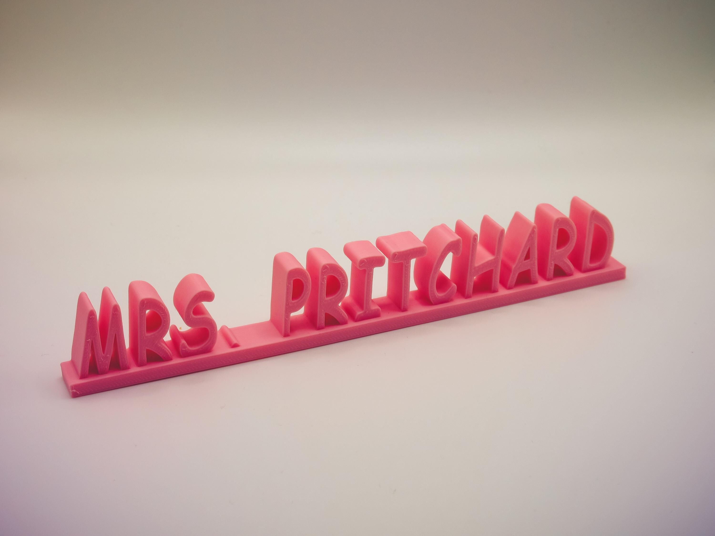 Personalized Office Desk Name Plate: Customizable Cubicle Decor Sign for Professional Workspace