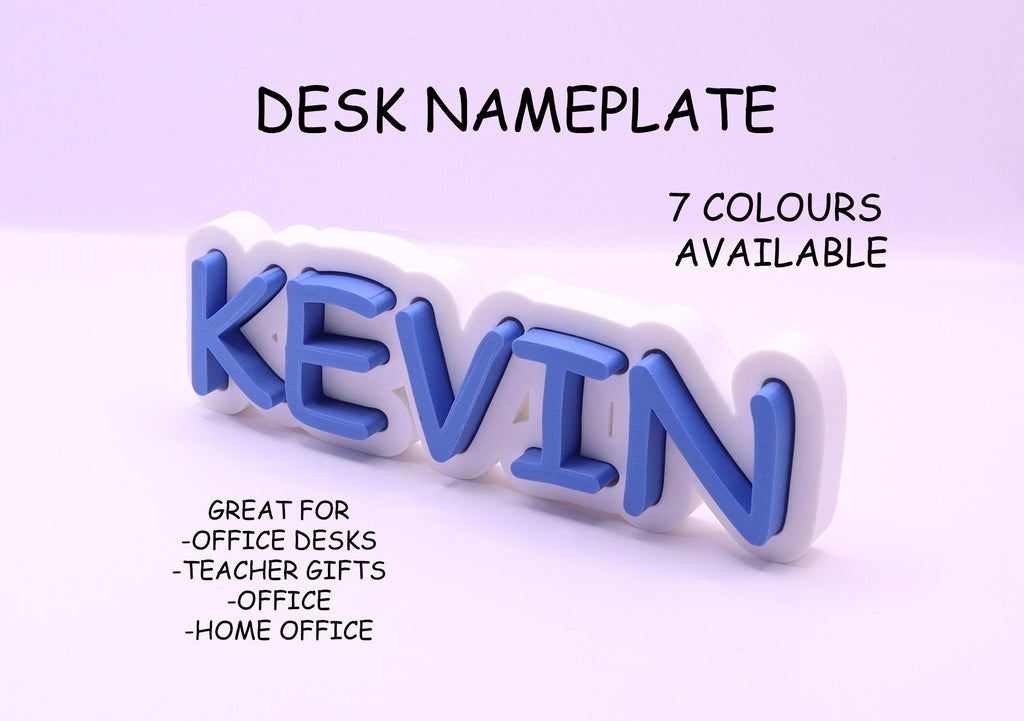 Personalized Desk Name Plate: Office Cubicle Decor, Custom Sign for Professionals, Teachers & Graduates